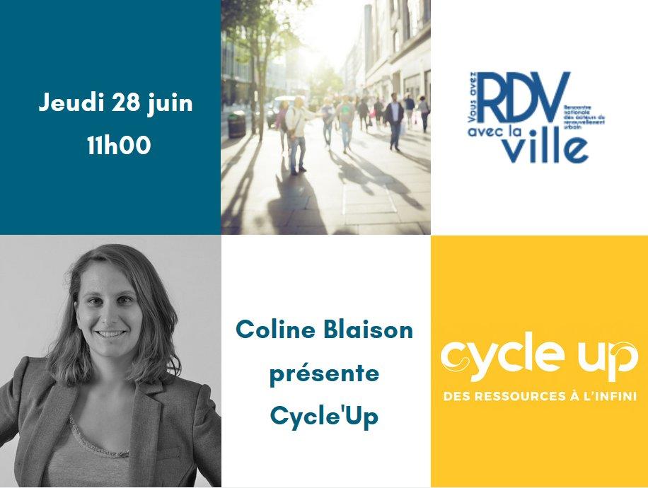 plaquette Coline Blaison présente Cycle Up au salon RDV avec la ville